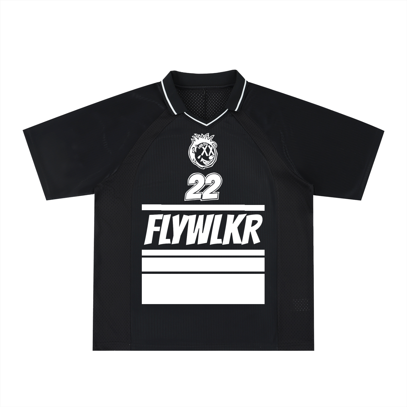 FLYWLKR "ORIGINALS" Striped V-Neck Soccer Jersey