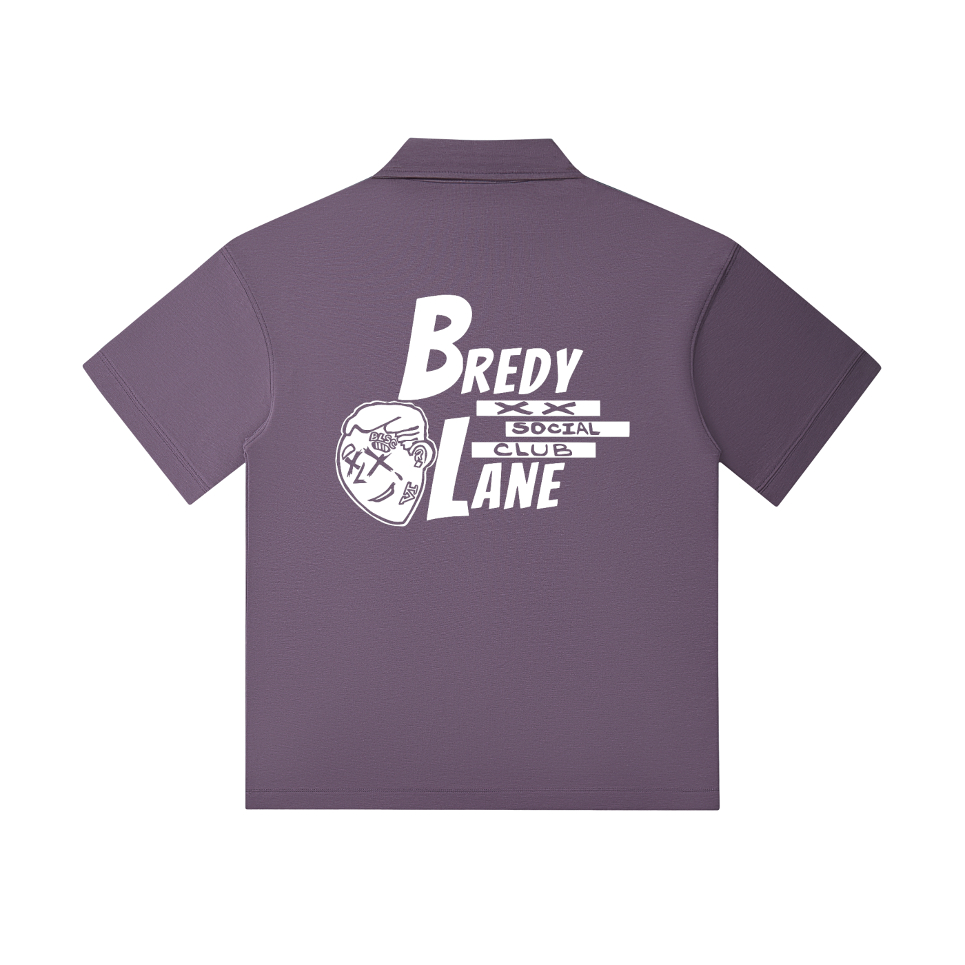 FLYWLKR "BREDY LANE SOCIAL CLUB" Drop Shoulder Short-Sleeve Polo