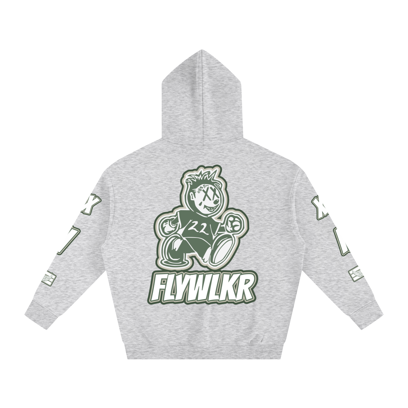 FLYWLKR ORIGINALS "OLIMOSSCREM" Oversize Fleeced Hoodie