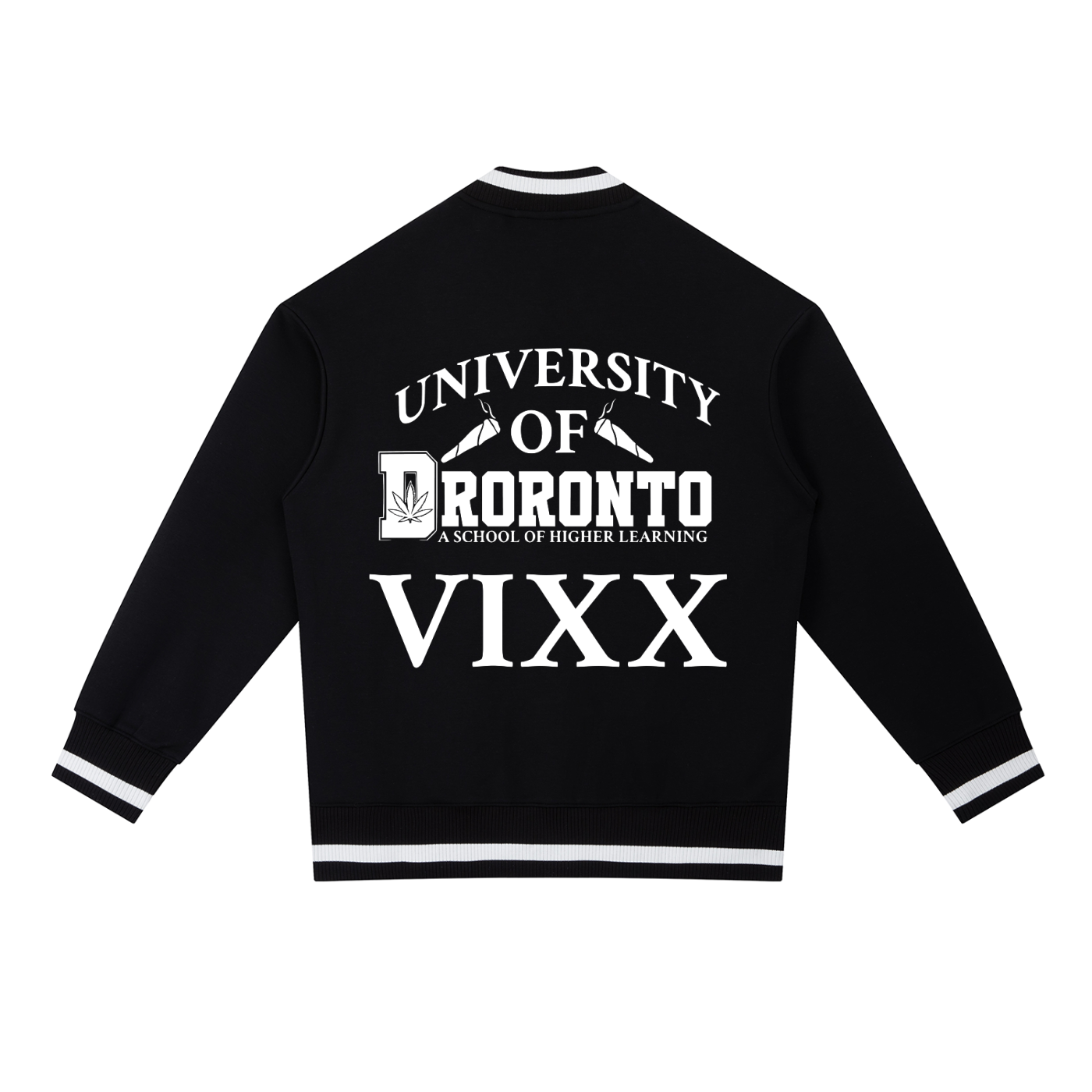 FLYWLKR "THE HIGH CLASS" Contrast Piping Zip Bomber Jacket