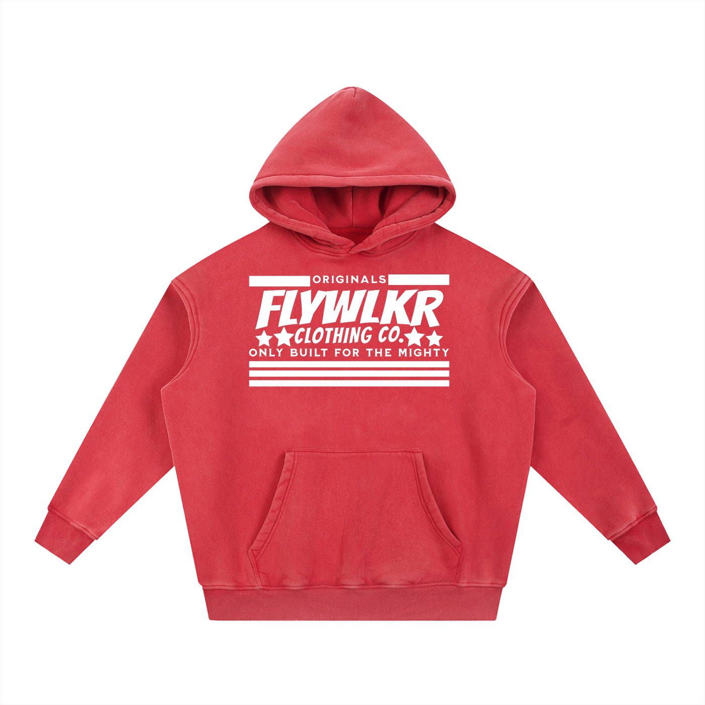 FLYWLKR "ORIGINALS" Snow Wash Fleece Oversize Hoodie