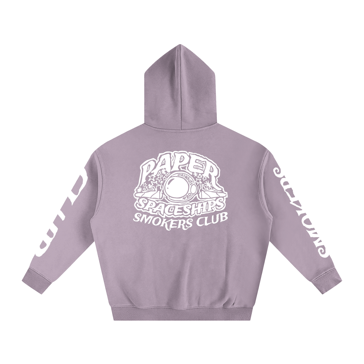 FLYWLKR "PAPER SPACESHIPS SMOKERS CLUB " Oversize Fleeced Hoodie