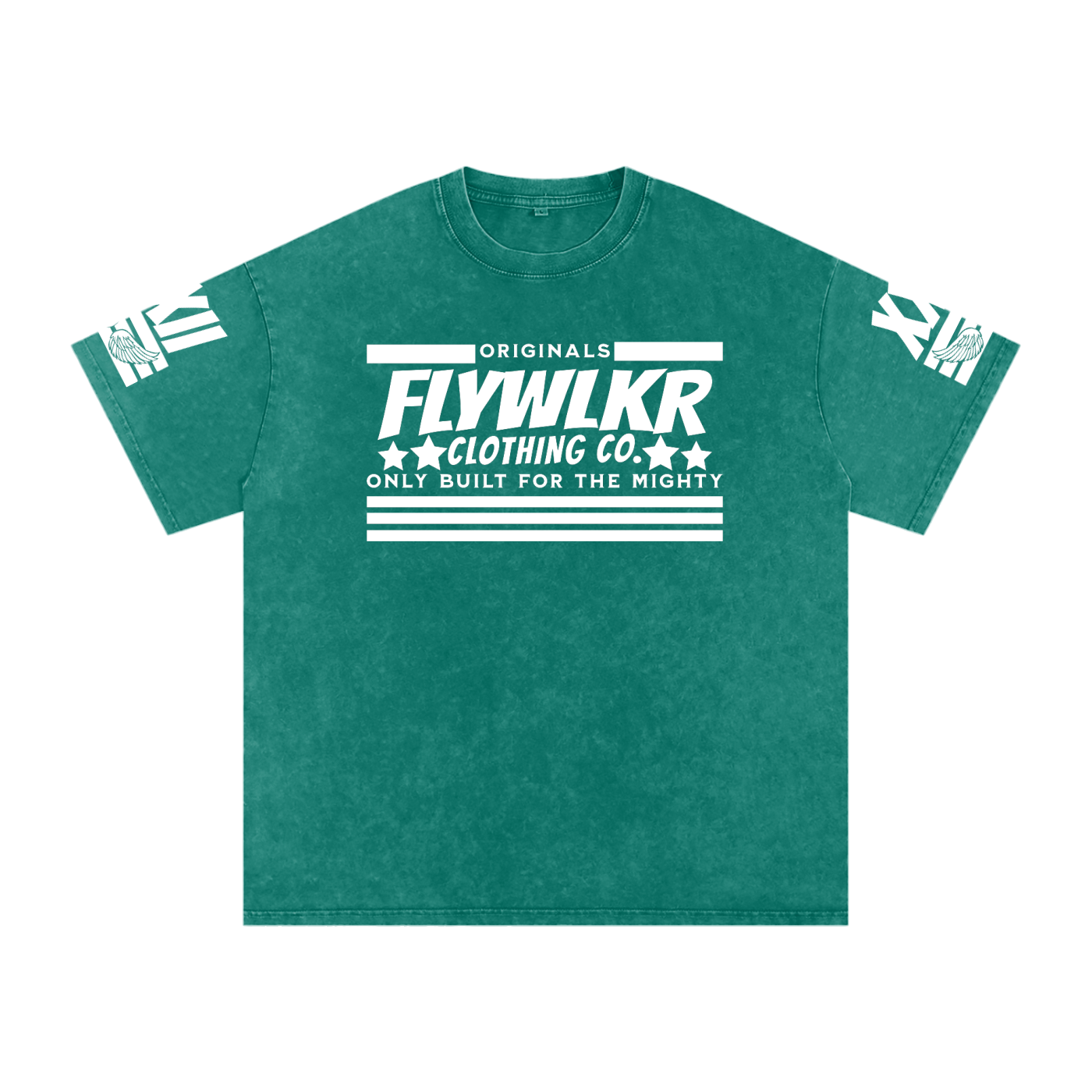 FLYWLKR "ORIGINALS" Snow Washed Oversized Cotton T-Shirt