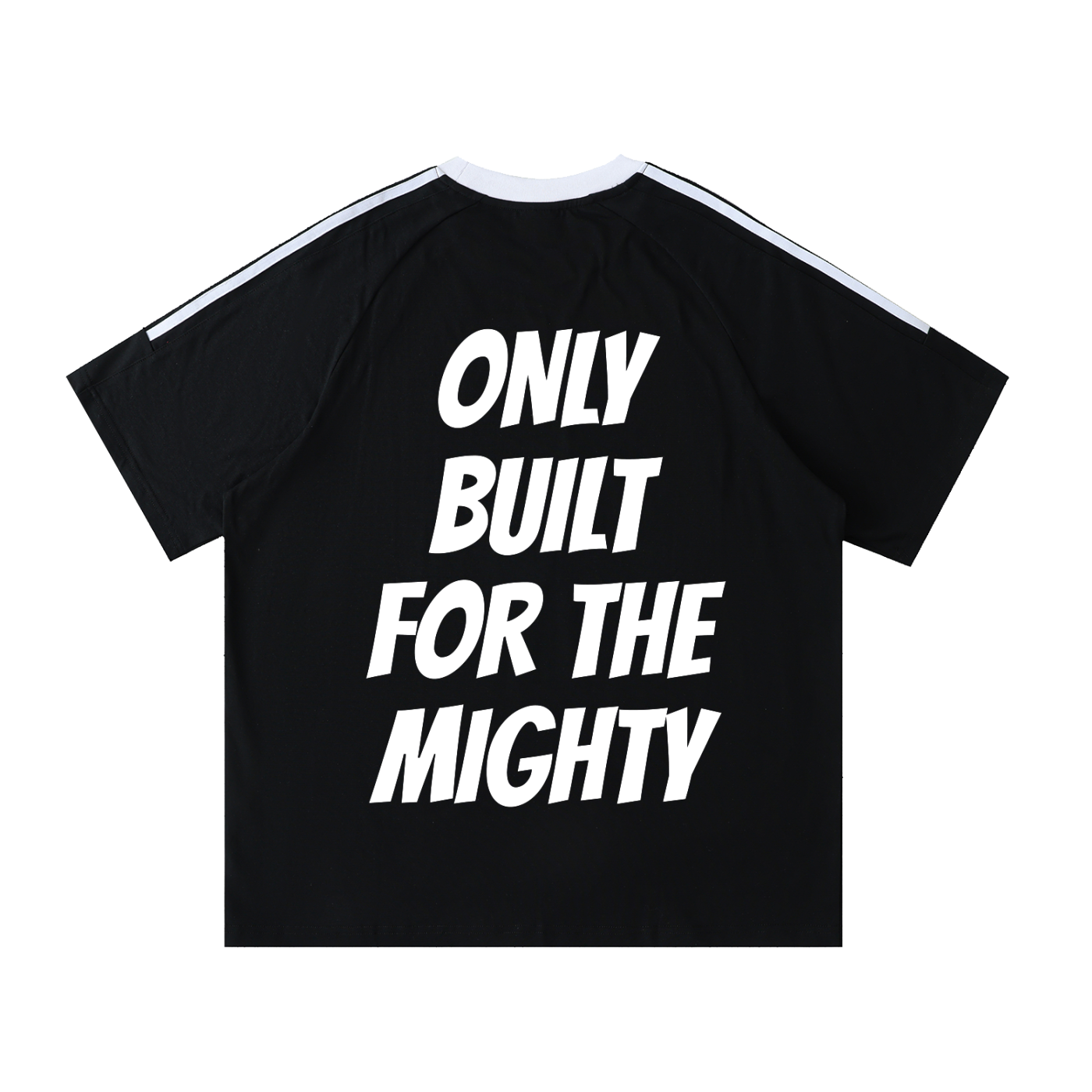 FLYWLKR "BREDY LANE SOCIAL CLUB" Contrast Tape Crewneck Cotton T-Shirt