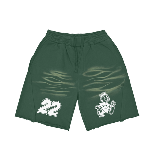 FLYWLKR "ORIGINALS" Vintage Washed Tiger Stripes Short Pants