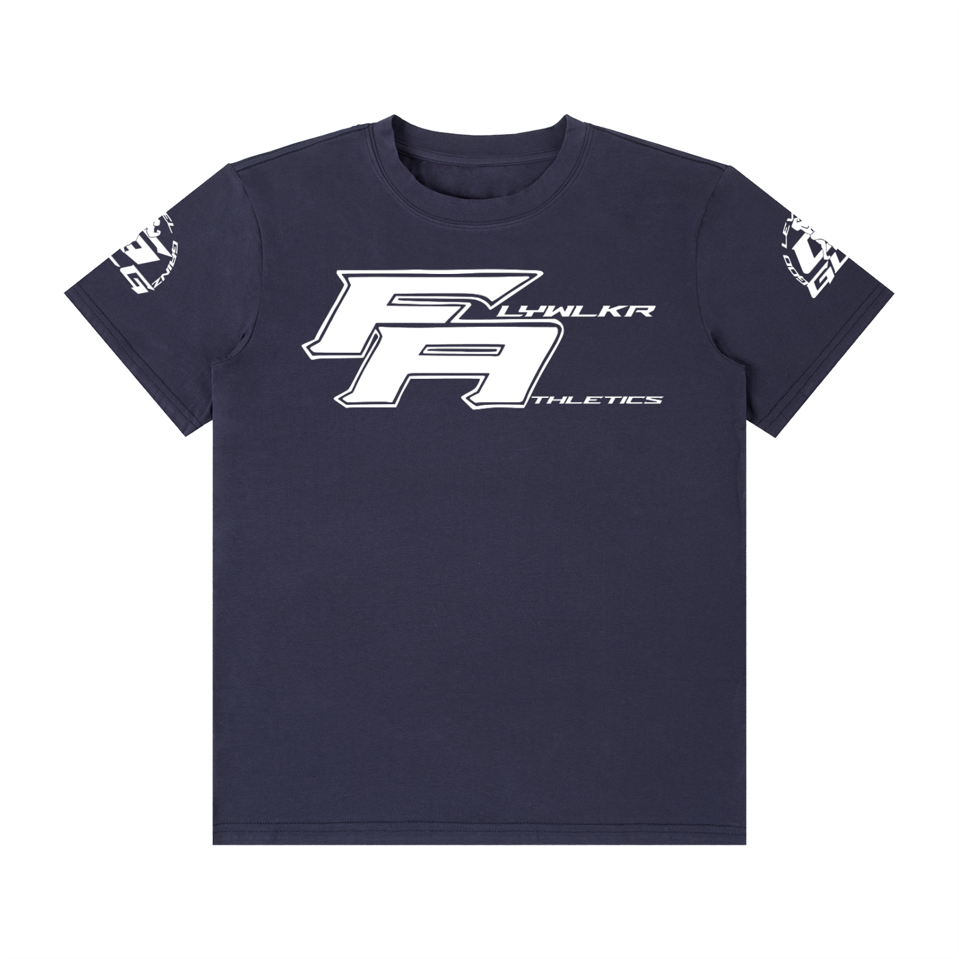 FLYWLKR ATHLETICS Unisex Classic Crew Neck Cotton T-Shirt