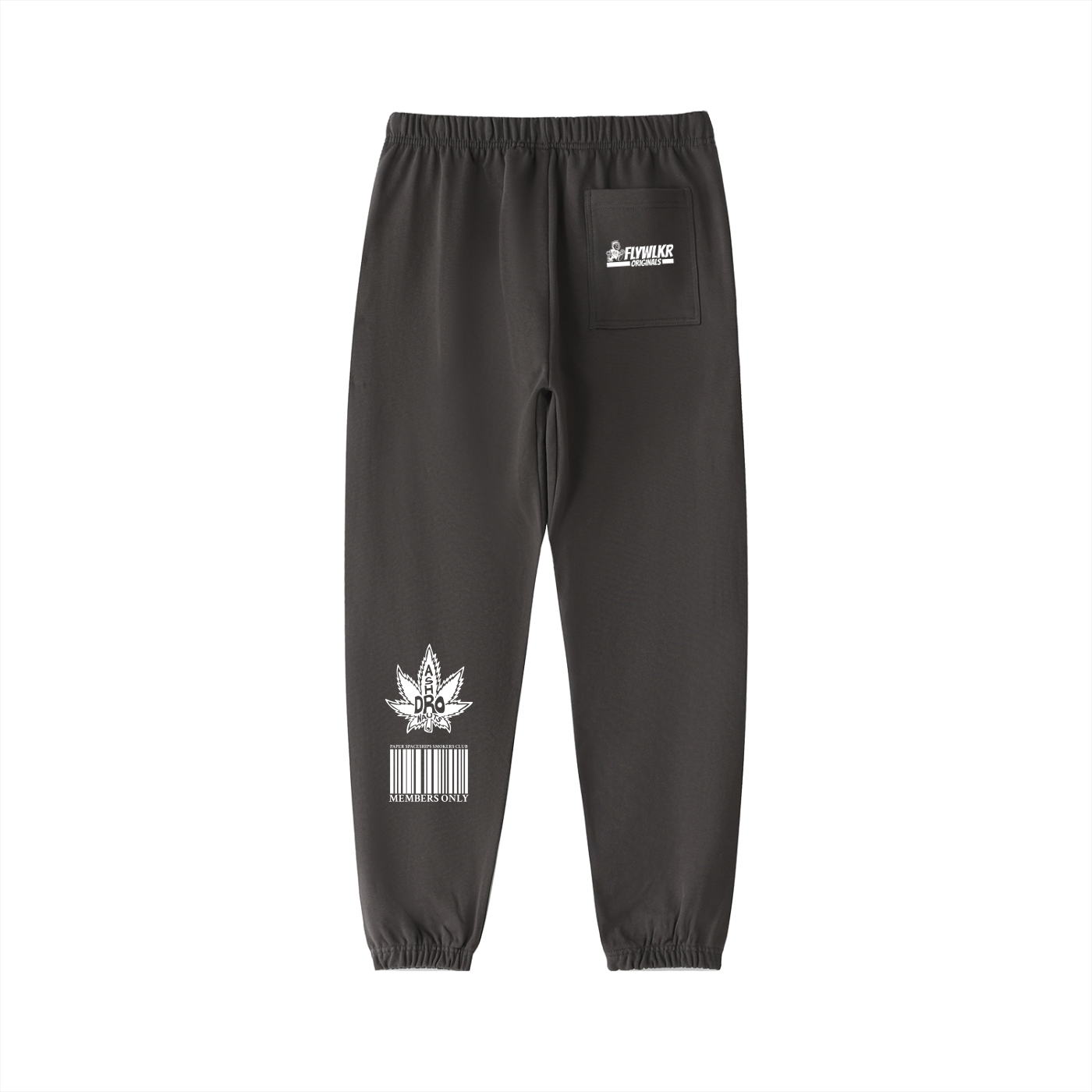FLYWLKR "PAPER SPACESHIPS SMOKERS CLUB" Essential Heavyweight Cotton Sweatpants