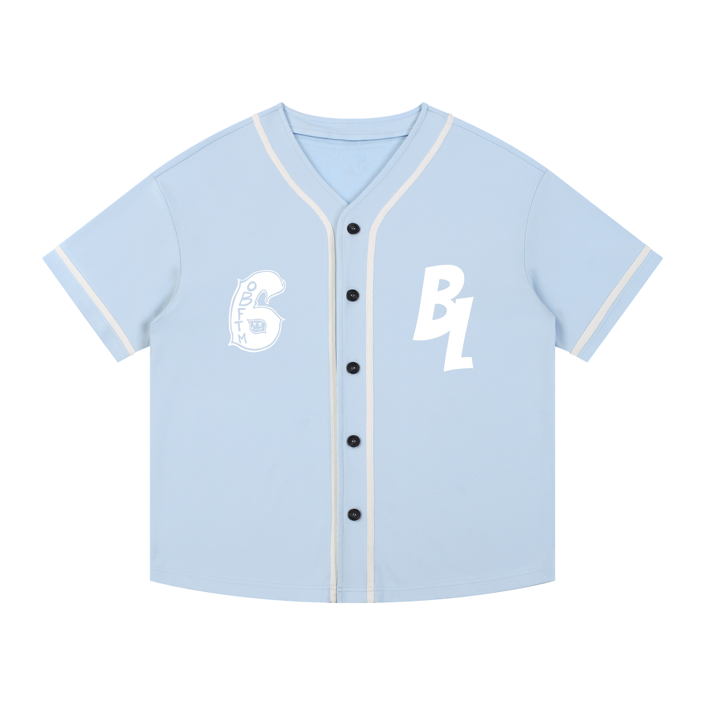 FLYWLKR "BREDY LANE SOCIAL CLUB" Contrast Piped Button-Up Jersey