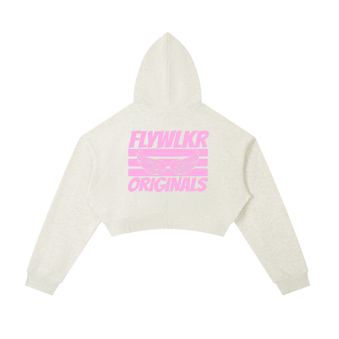 FLYWLKR "ORIGINALS" Essential Cropped Zip-Up Hoodie
