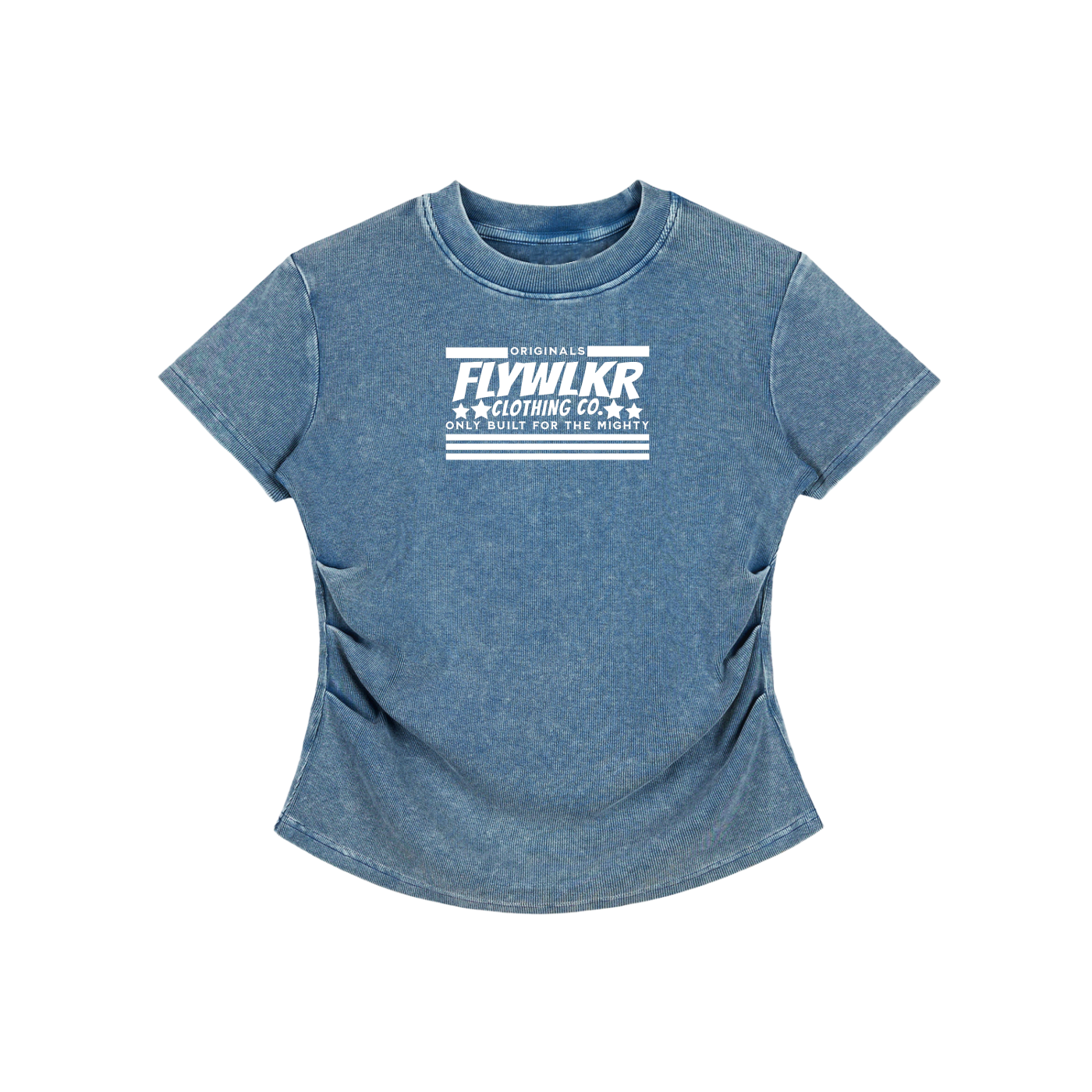 FLYWLKR "ORIGINALS" Vintage Washed Bodycon Cotton T-Shirt