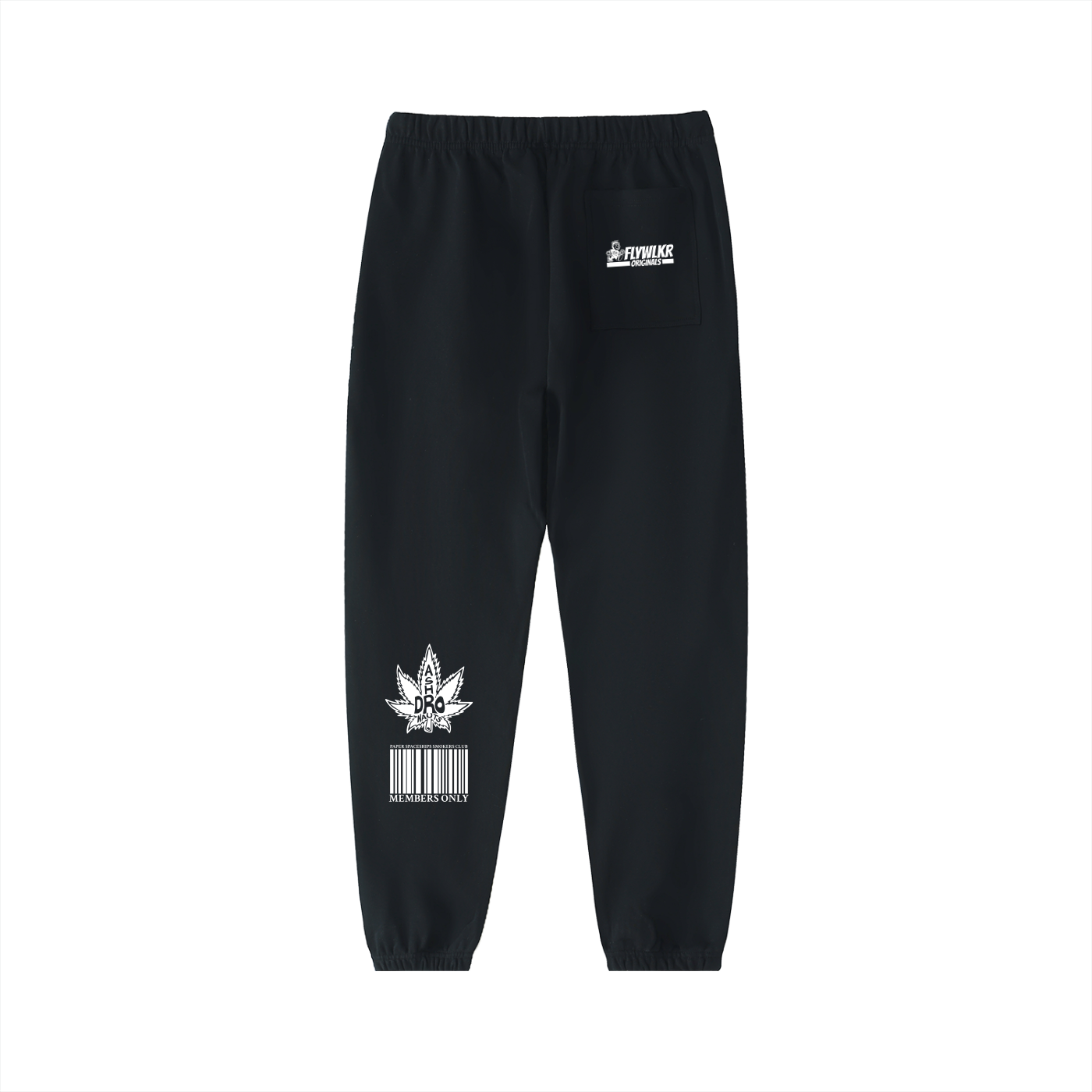 FLYWLKR "PAPER SPACESHIPS SMOKERS CLUB" Essential Heavyweight Cotton Sweatpants