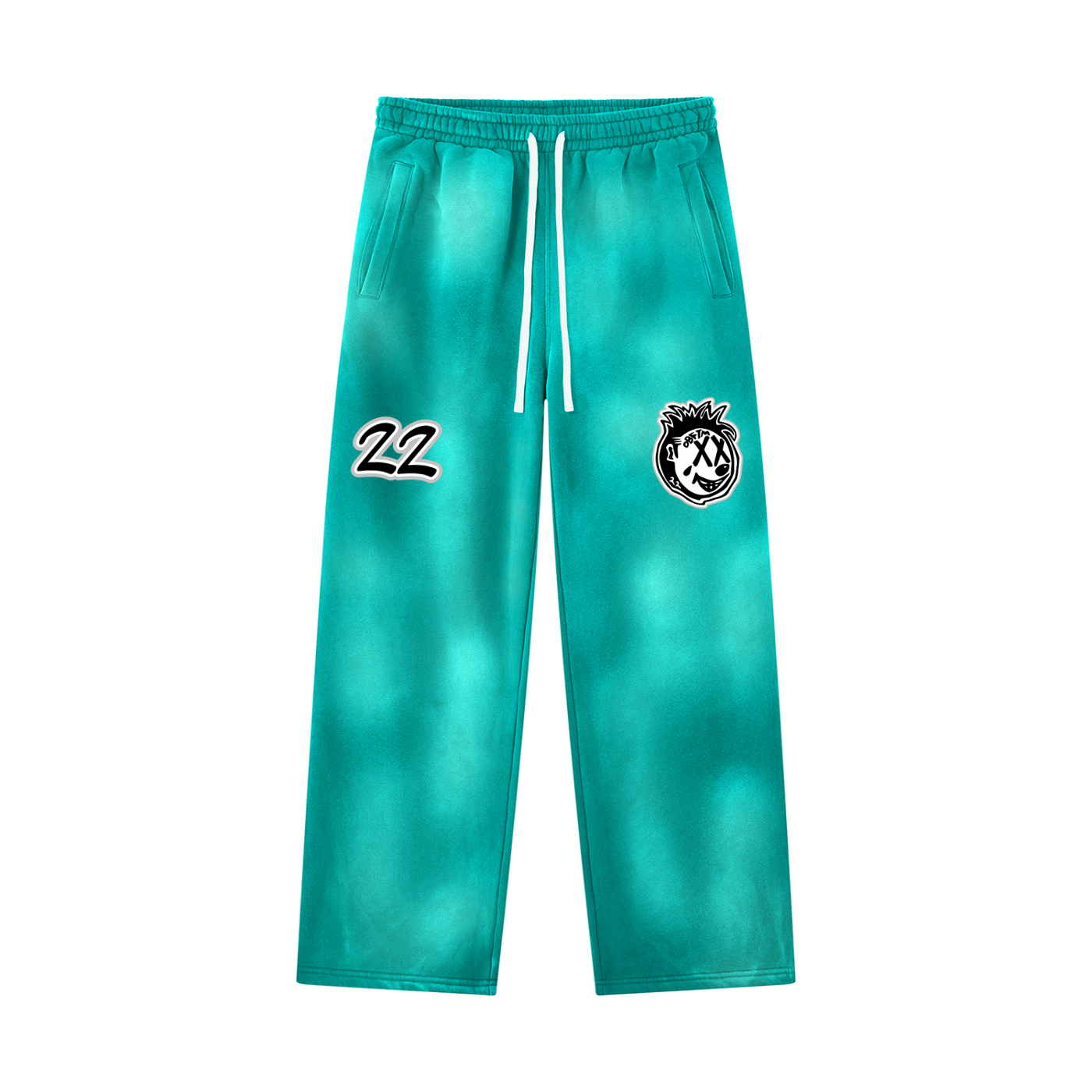 FLYWLKR ORIGINALS Unisex Sunfade Wide Leg Fleece Sweatpants