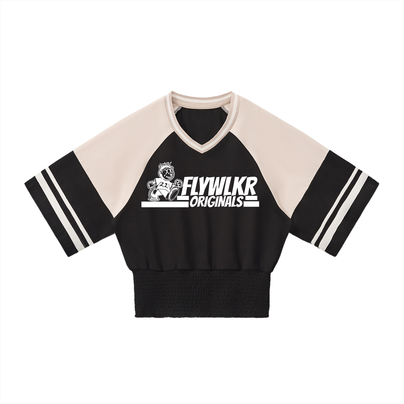 FLYWLKR "ORIGINALS" Women's Color Block Ruched T-Shirt