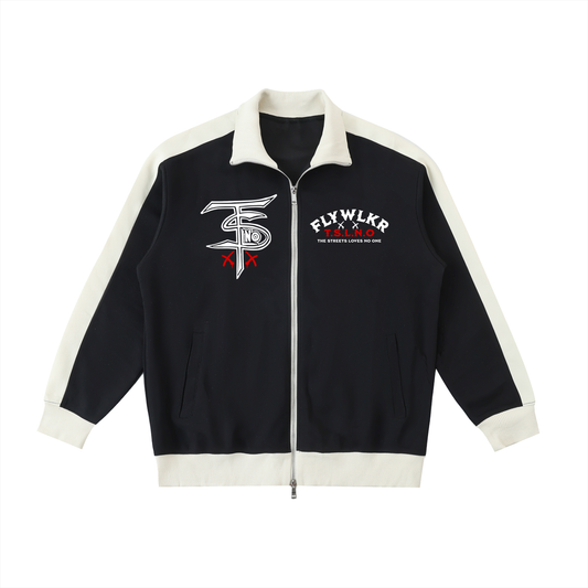 FLYWLKR "T.S.L.N.O" Contrast Trim Stand Collar Jacket