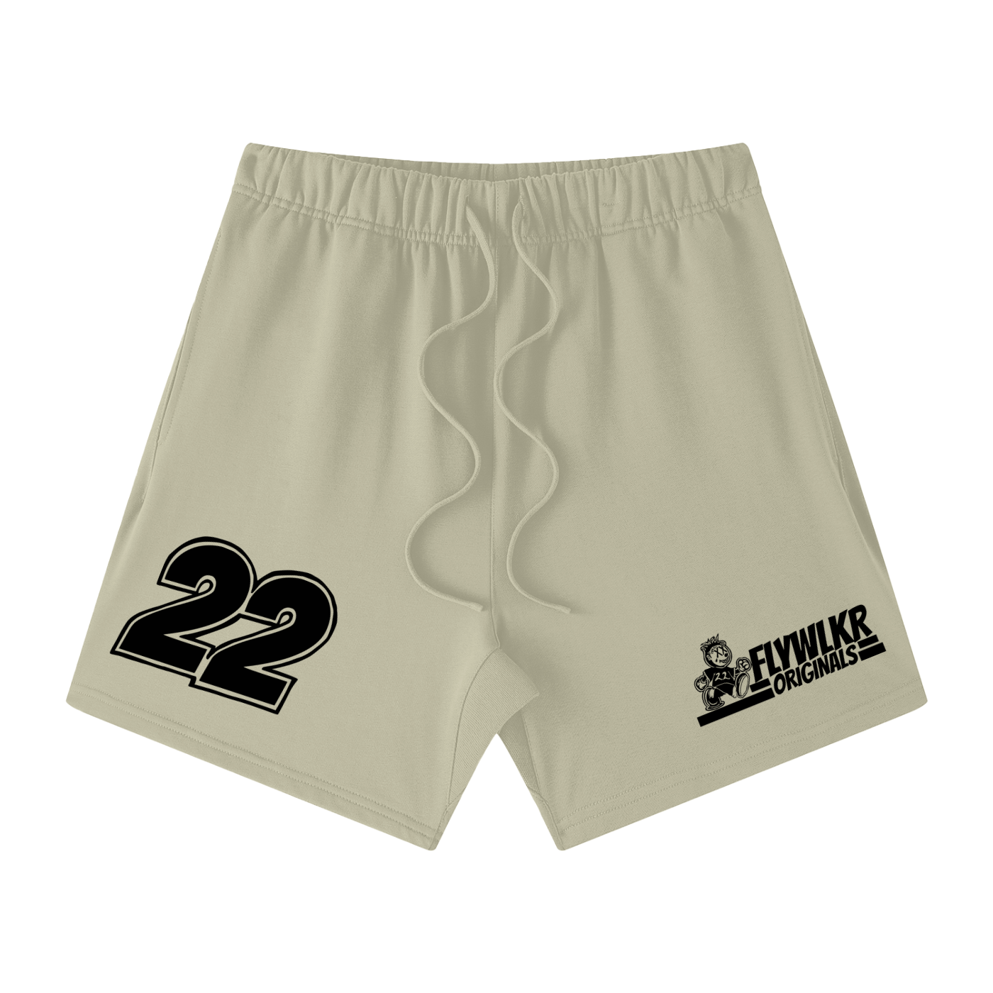 FLYWLKR "ORIGINALS" Unisex Earth Tone Loose Fit Cotton Shorts