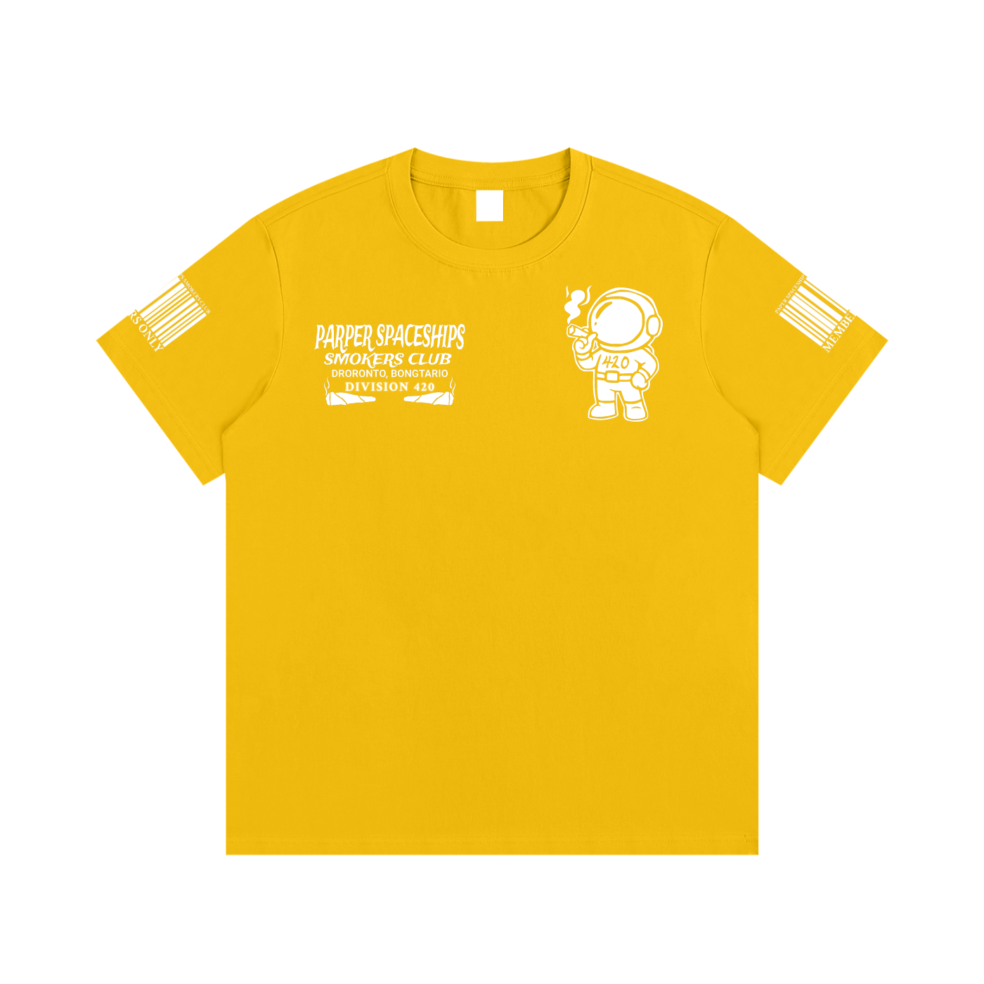 FLYWLKR "PAPER SPACESHIPS SMOKERS CLUB" Essential Cotton T-Shirt
