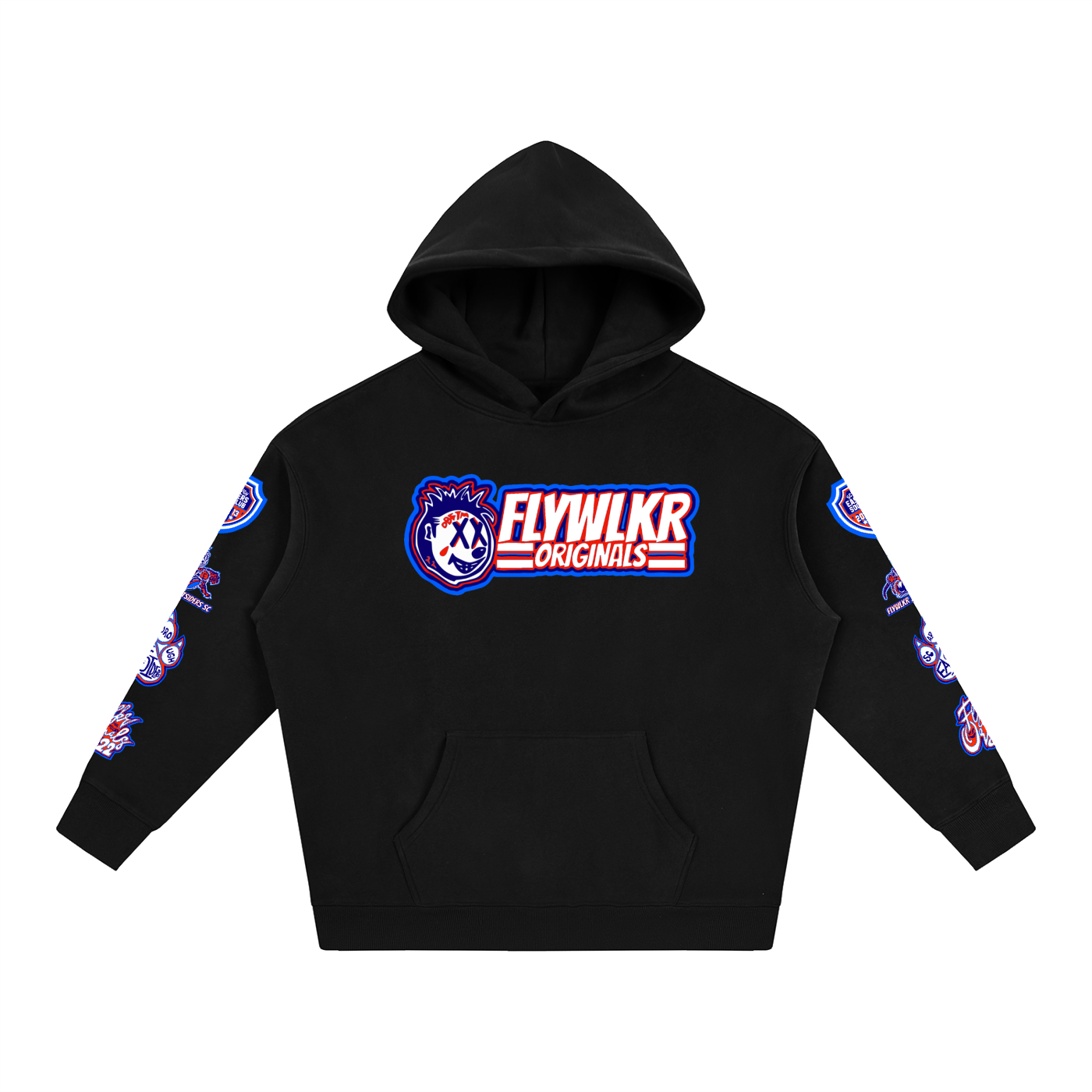 FLYWLKR X SCARBOROUGH EASTSIDERS Oversize Fleeced Hoodie