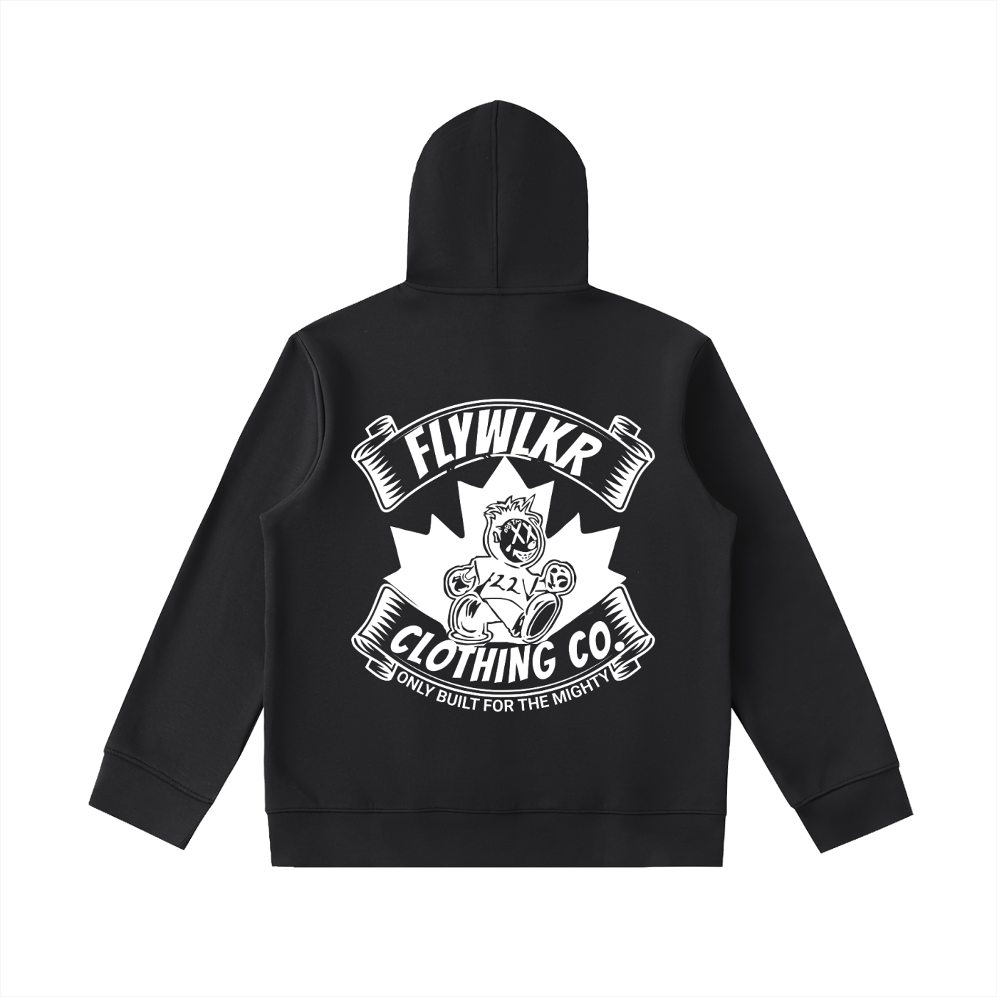 FLYWLKR "ORIGINALS" Essential Heavyweight High Neck  Zip-Up Hoodie