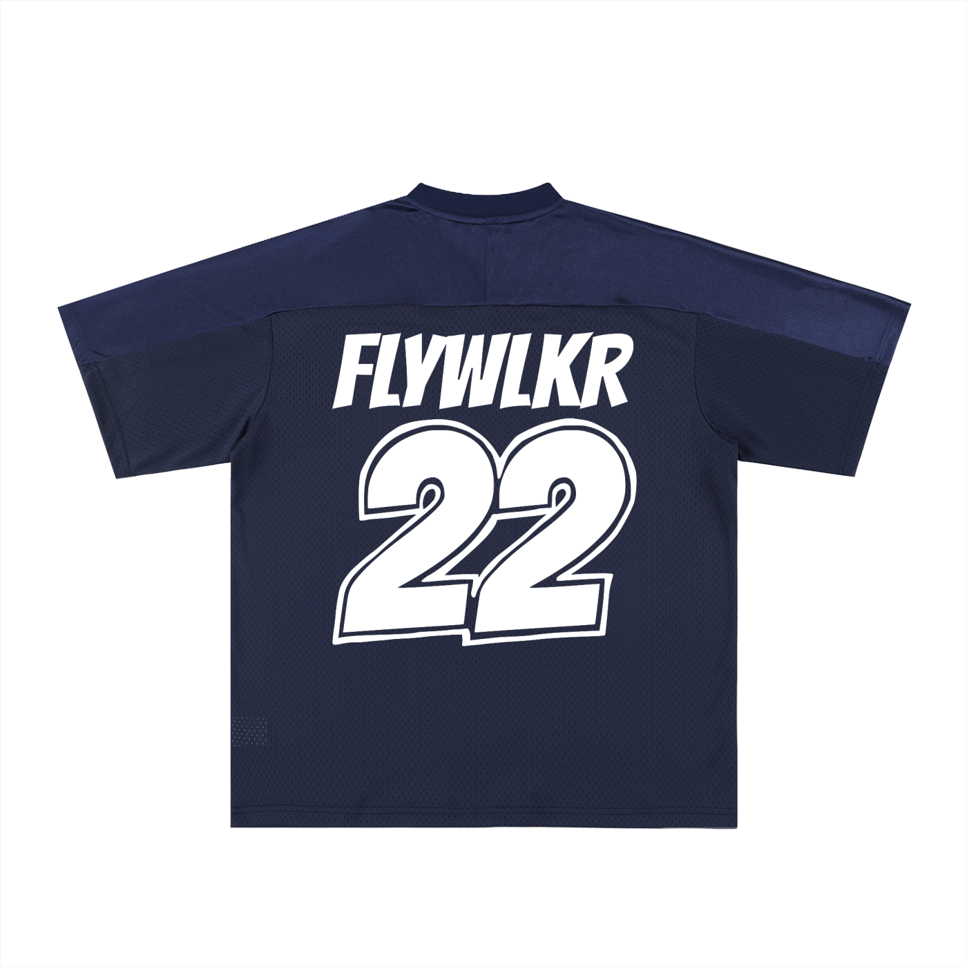 FLYWLKR "ORIGINALS" Oversized Mesh V-Neck Soccer Jersey