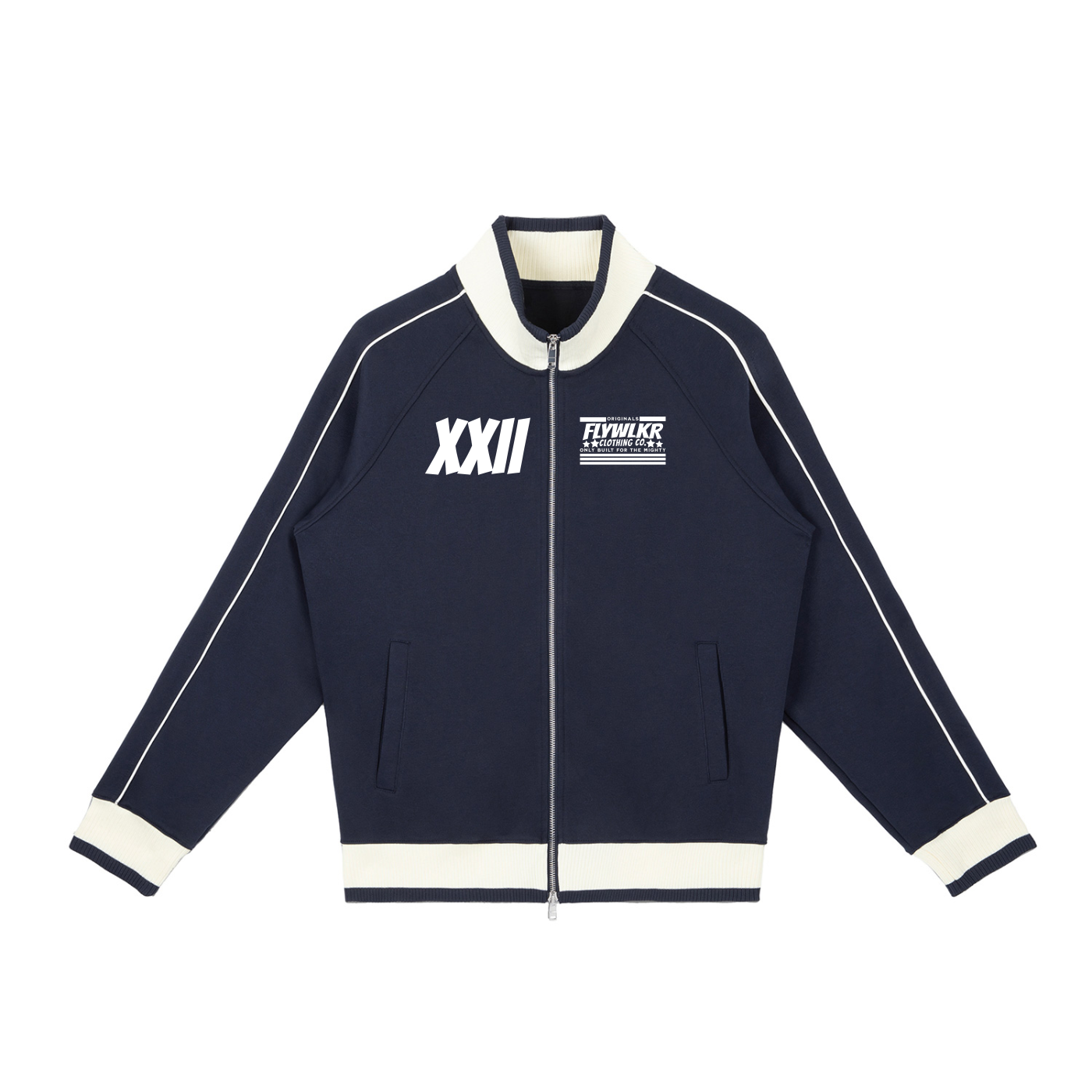 FLYWLKR "ORIGINALS" Color Block Raglan Sleeve Zip Track Jacket