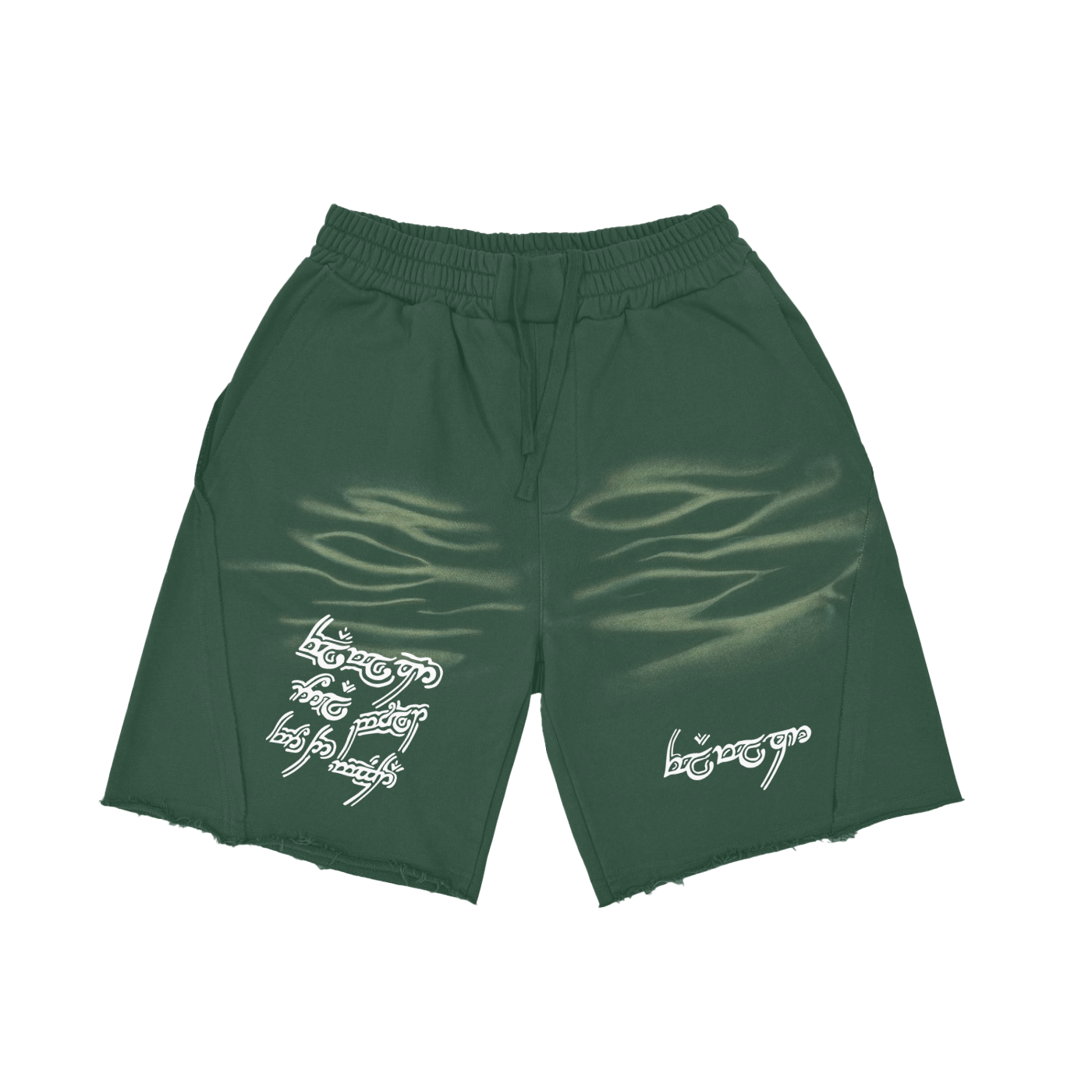 FLYWLKR "ORIGINALS" Vintage Washed Tiger Stripes Short Pants