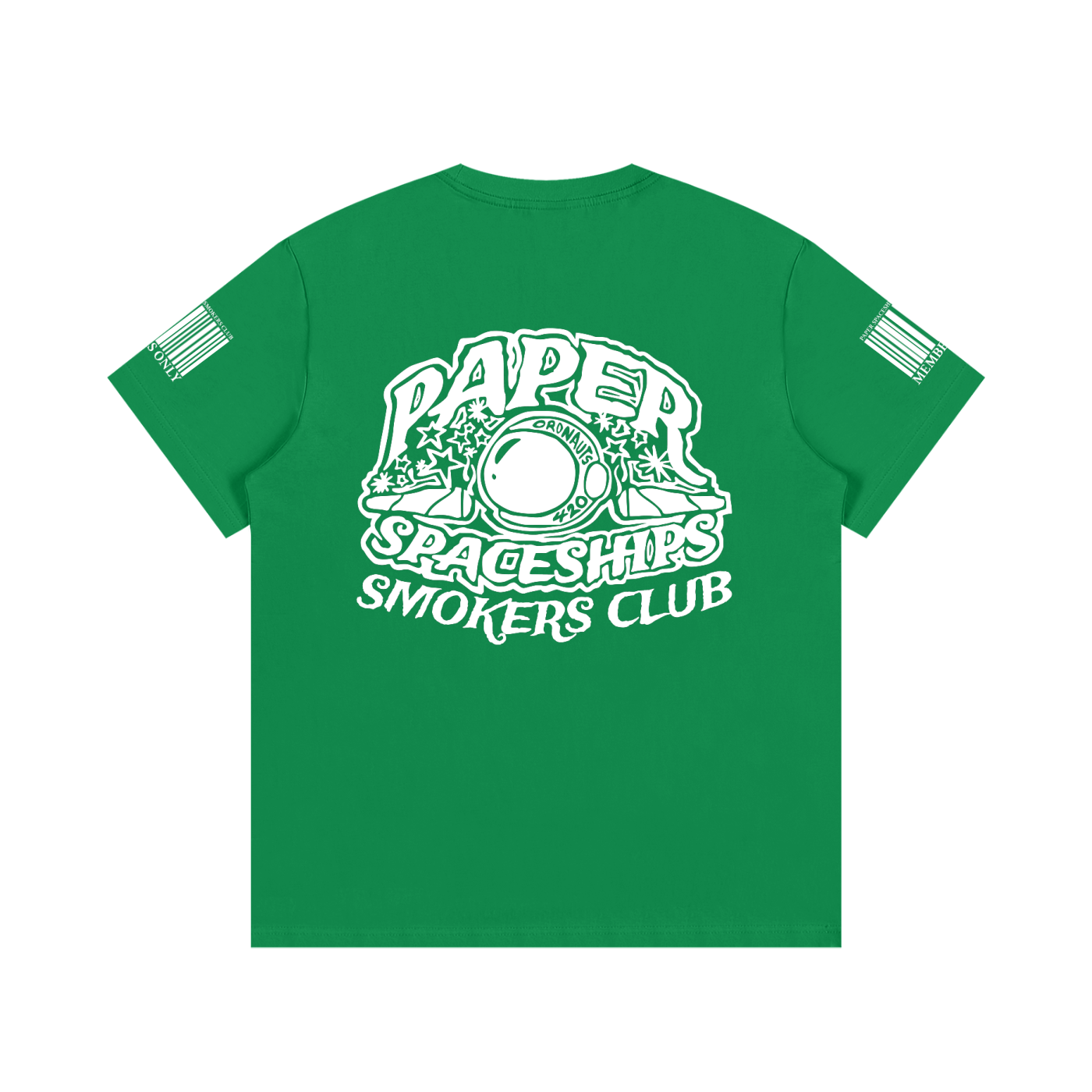FLYWLKR "PAPER SPACESHIPS SMOKERS CLUB" Essential Cotton T-Shirt