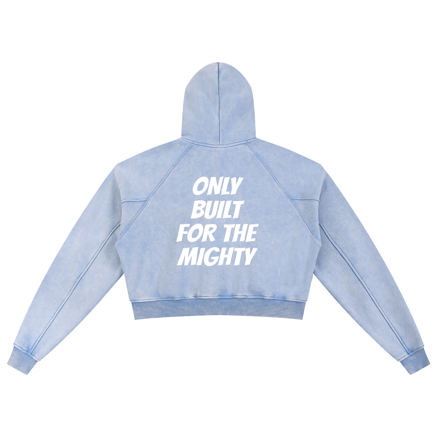 FLYWLKR "ORIGINALS" Snow Washed Cropped Hoodie