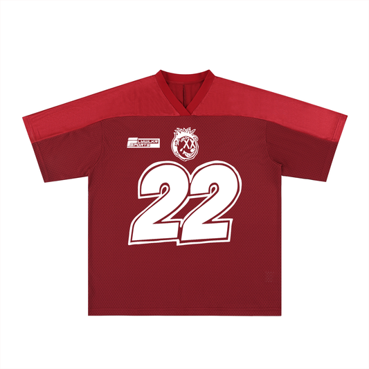 FLYWLKR "ORIGINALS" Oversized Mesh V-Neck Soccer Jersey