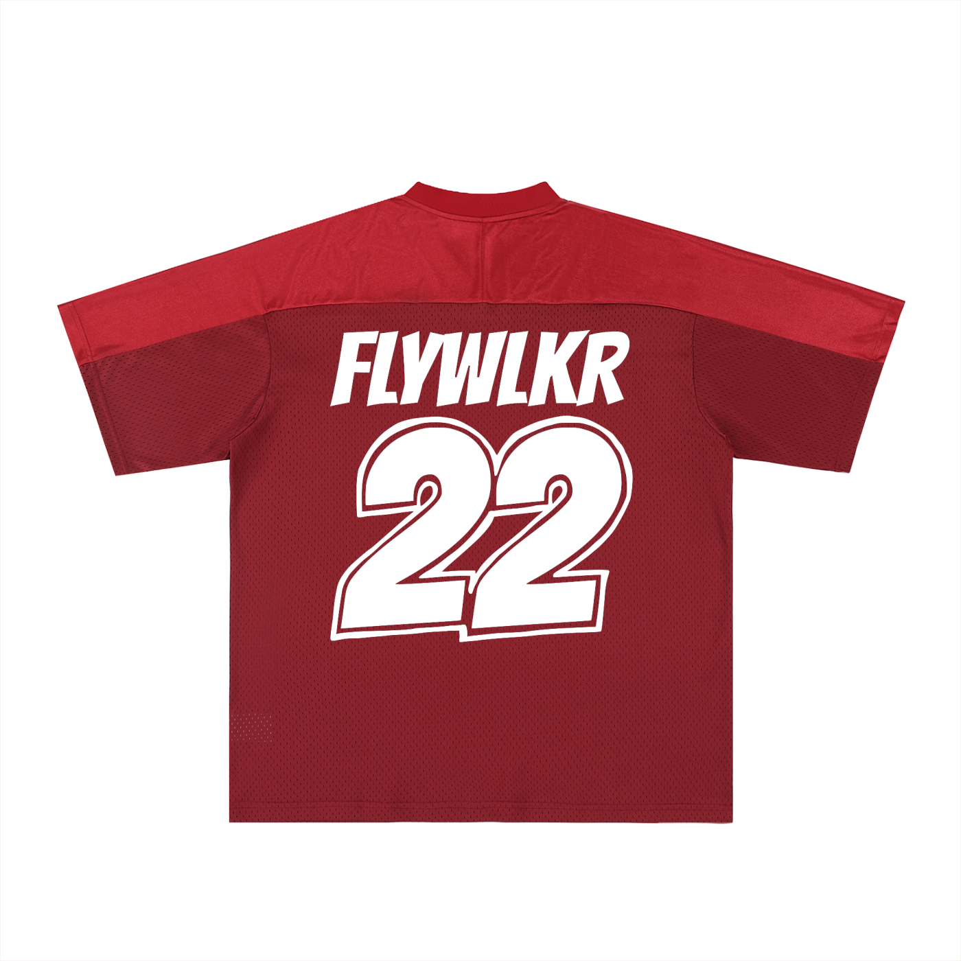 FLYWLKR "ORIGINALS" Oversized Mesh V-Neck Soccer Jersey