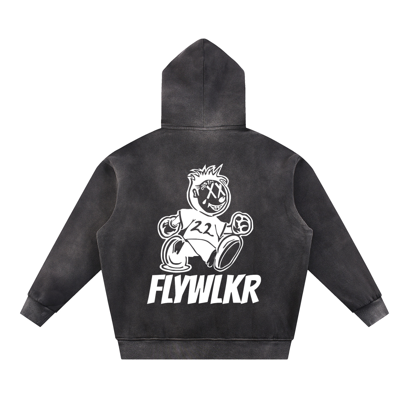 FLYWLKR "ORIGINALS" Sun Fade Contrast Tape Fleece Hoodie