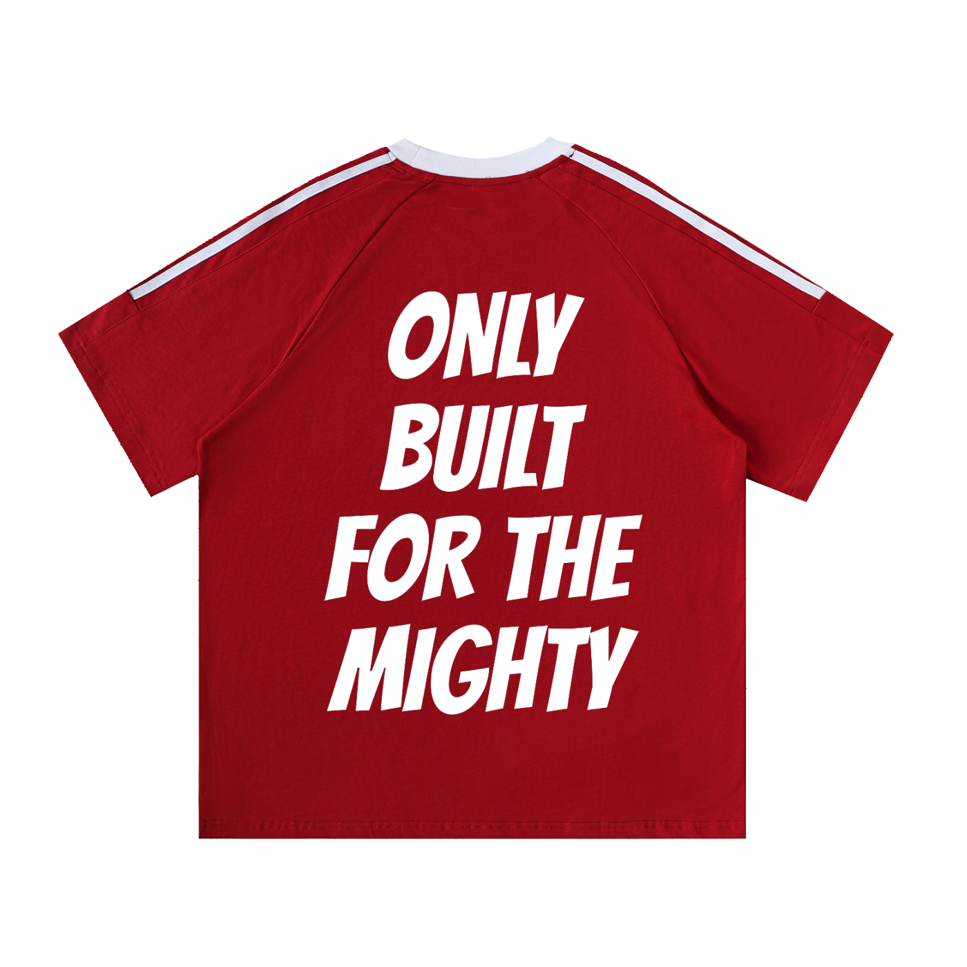 FLYWLKR "BREDY LANE SOCIAL CLUB" Contrast Tape Crewneck Cotton T-Shirt