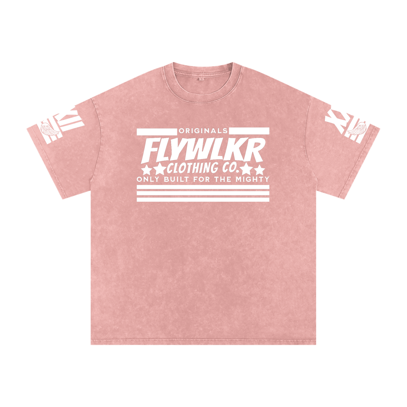 FLYWLKR "ORIGINALS" Snow Washed Oversized Cotton T-Shirt