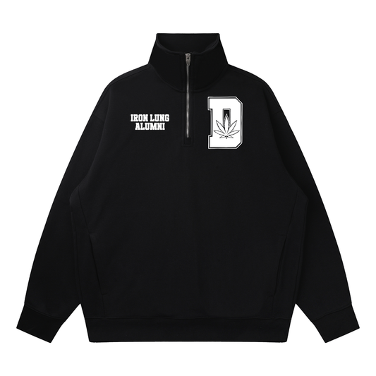 FLYWLKR "THE HIGH CLASS" Quarter-Zip Drop Shoulder Sweatshirt
