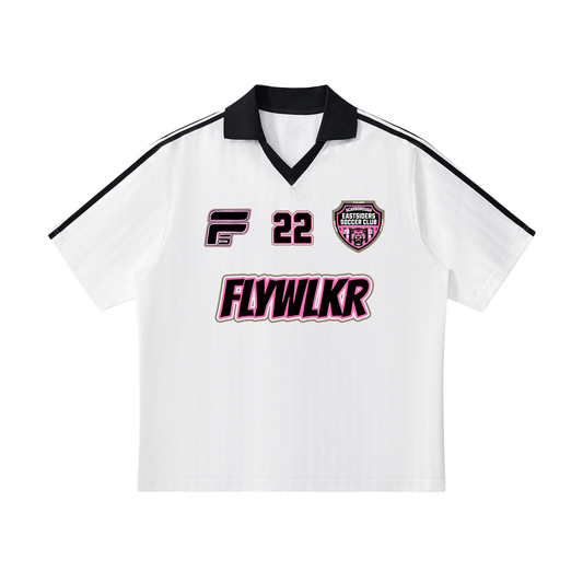 FLYWLKR X EASTSIDERS SC Contrast Collar Striped Soccer Jersey
