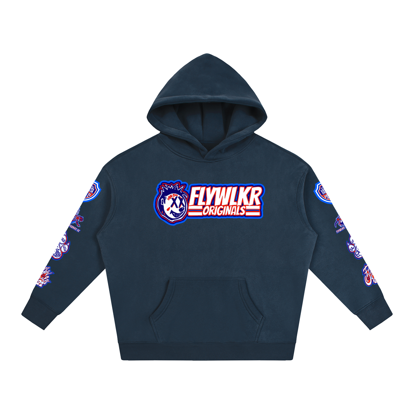FLYWLKR X SCARBOROUGH EASTSIDERS Oversize Fleeced Hoodie