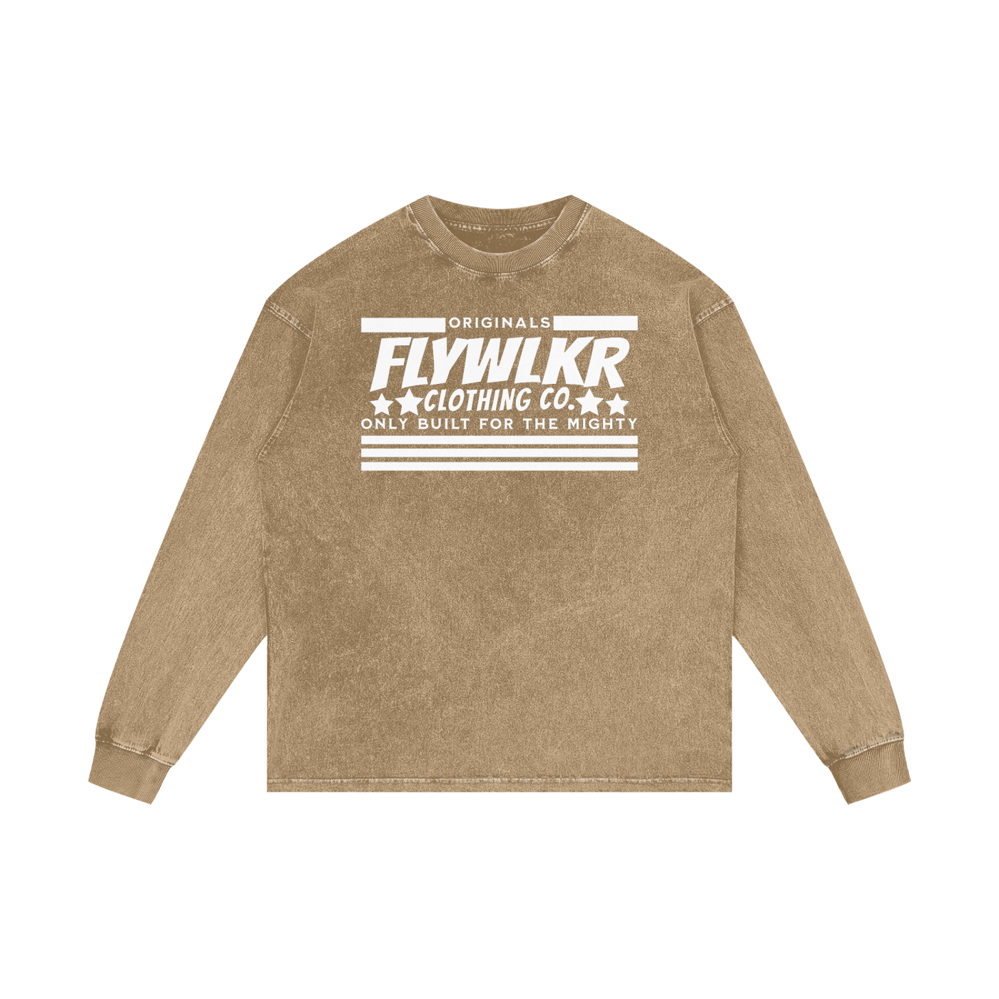 FLYWLKR "ORIGINALS" Acid Wash Oversize Long Sleeve T-Shirt