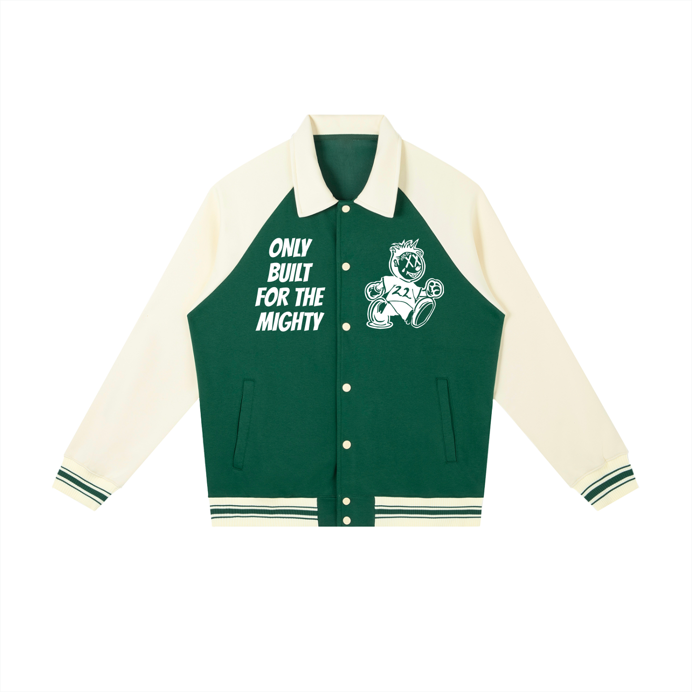 FLYWLKR "ORIGINALS" Contrast Raglan Sleeve Baseball Jacket