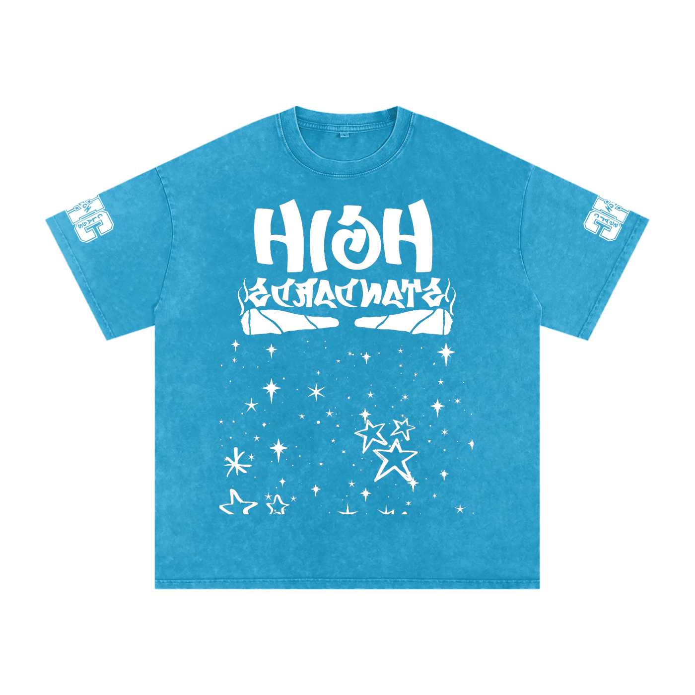 FLYWLKR "THE HIGH CLASS" Snow Washed Oversized Cotton T-Shirt