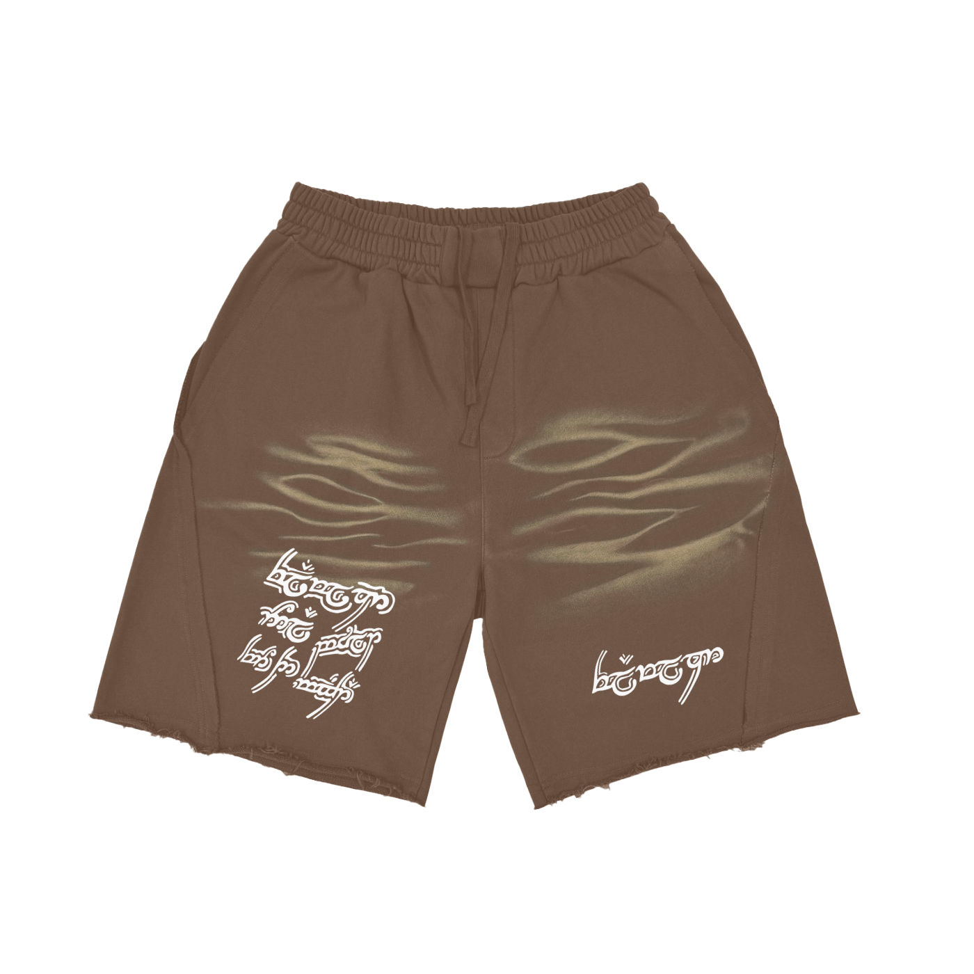 FLYWLKR "ORIGINALS" Vintage Washed Tiger Stripes Short Pants