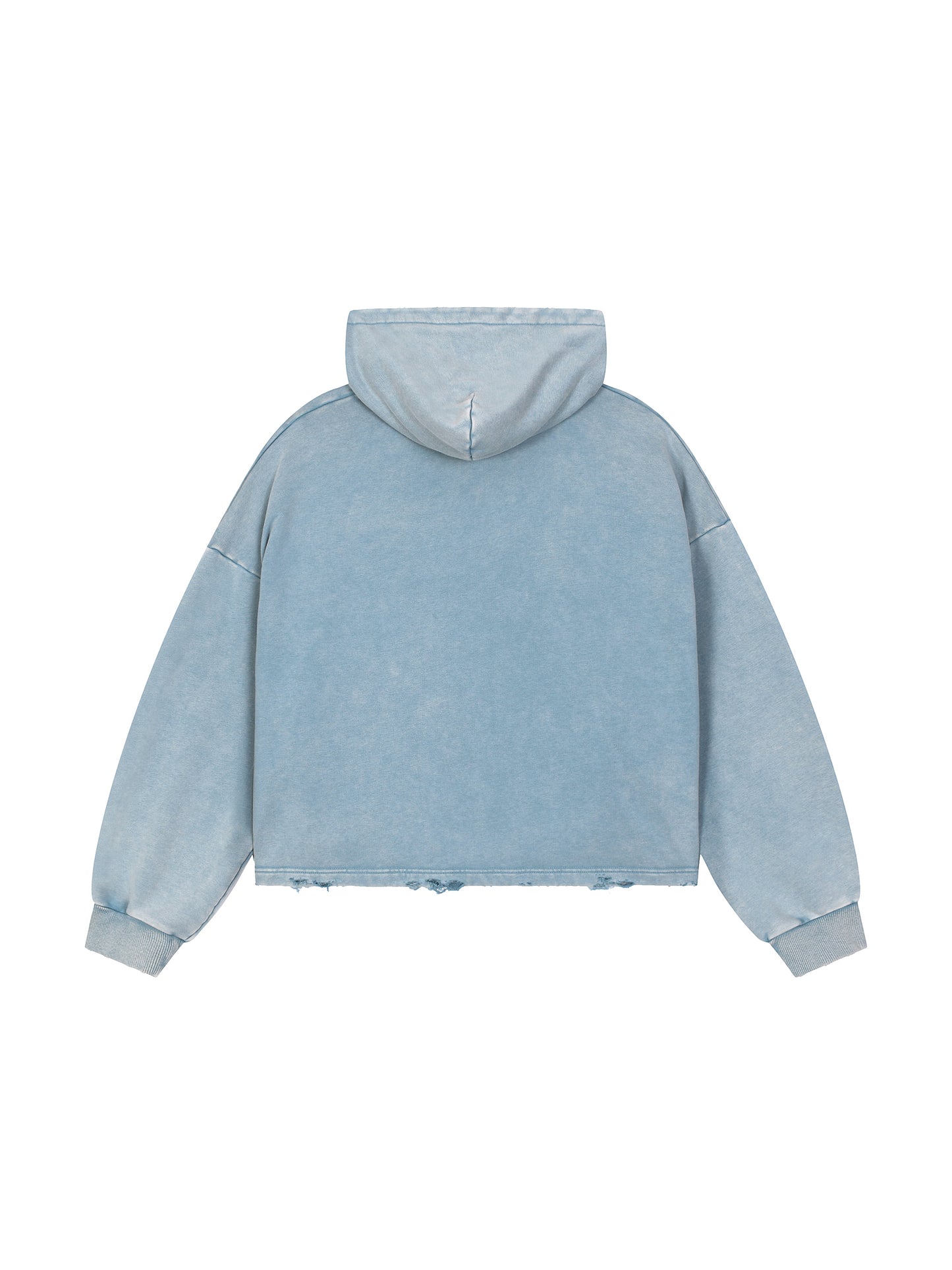 FLYWLKR "ORIGINALS" Vintage Washed Frayed-Hem Hoodie